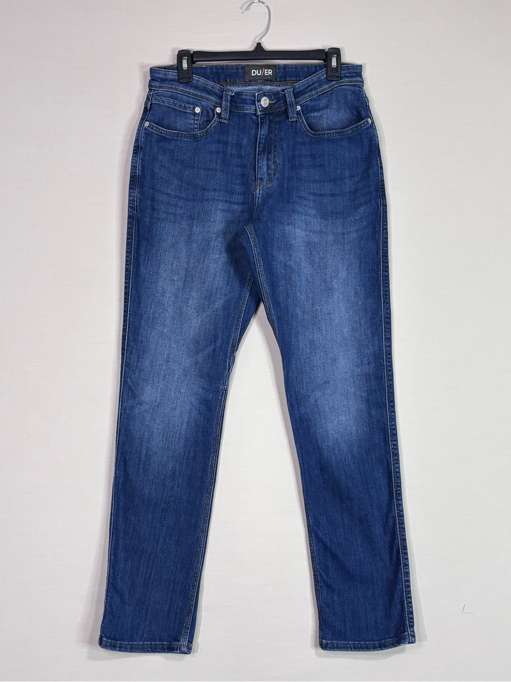DU/ER Relaxed Taper Jeans 32x32 Performance Stretch Denim Blue
